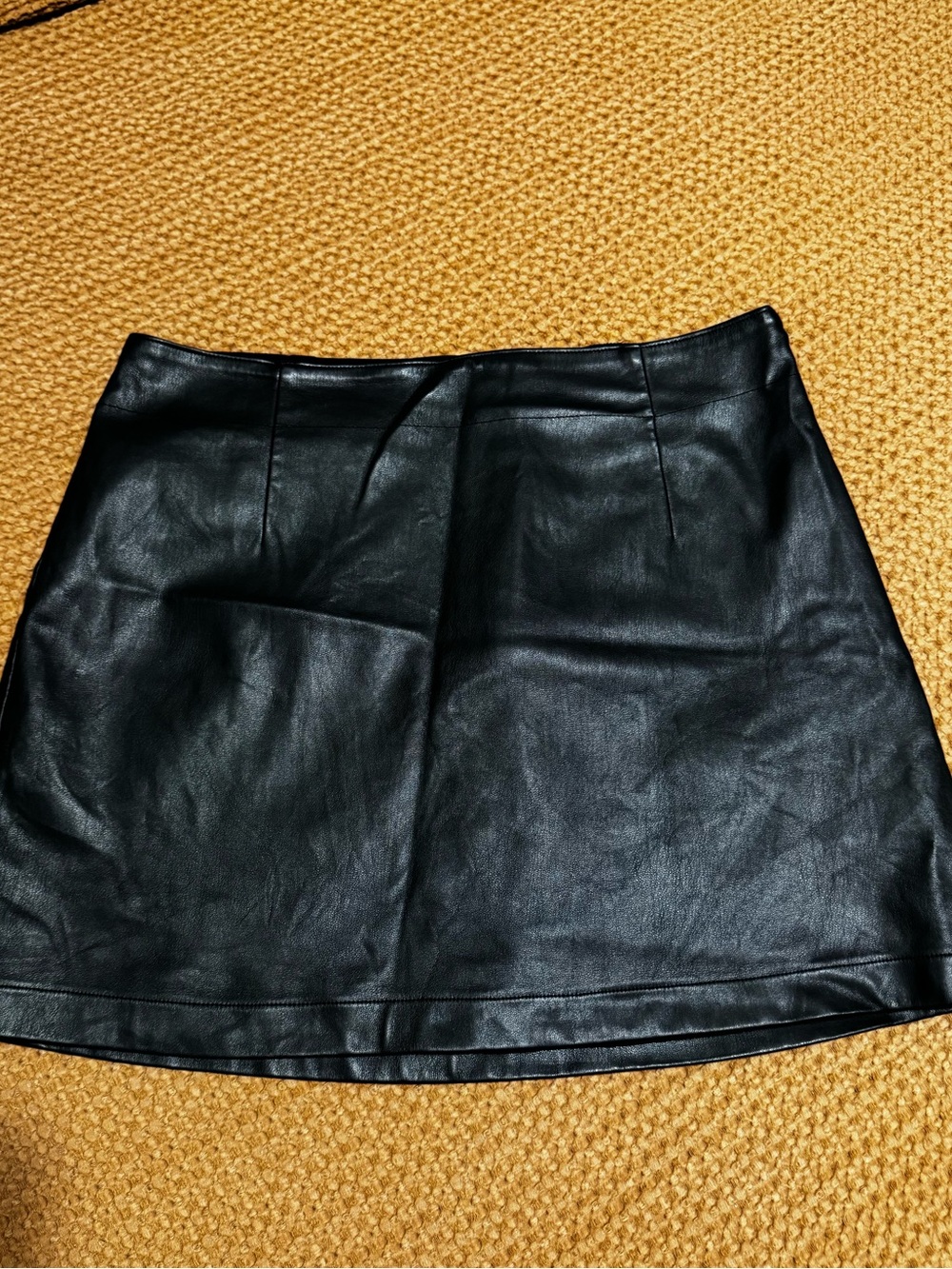 Abercrombie and Fitch Faux Leather Skirt, Size M
